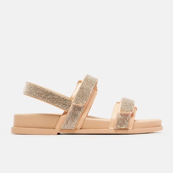 Fashion Nova Embellished Flat Sandals - Picture 3 of 7